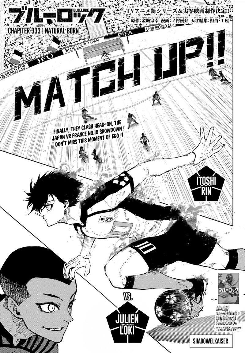 Blue Lock Chapter 333 image 01